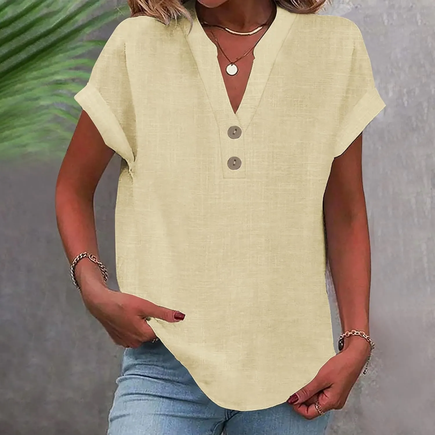 Linen Tops for Women Cotton Gauze Tops for Women Fancy Summer Tops for Women Linen Tops for Women Summer Fancy Shirts for Women Fancy Crop Tops for Women Lightweight Linen Shirt Women Beige