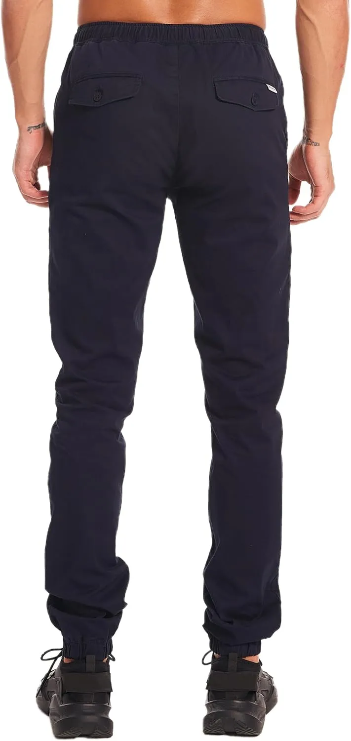 Men's 34"&36" Inseam Cotton Casual Jogger Pants