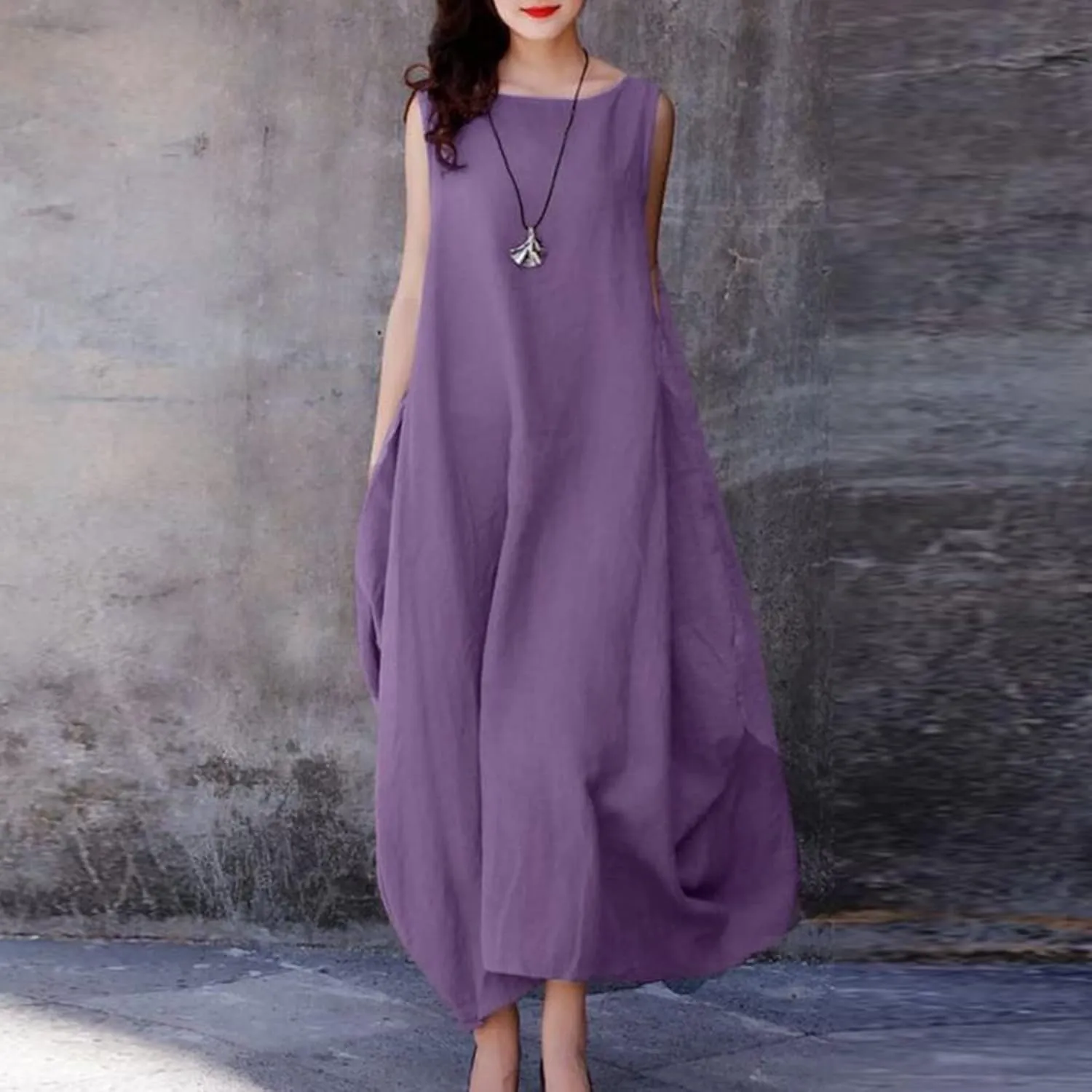 Plus Size Kaftan Dress Tunic Long Maxi Kimono Caftan Gown Nightdress Plus Size Beach Casual Dress Cotton Linen Dress