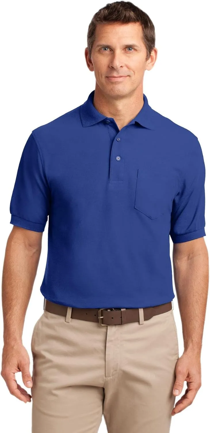 Port Authority Tall Silk Touch Polo with Pocket