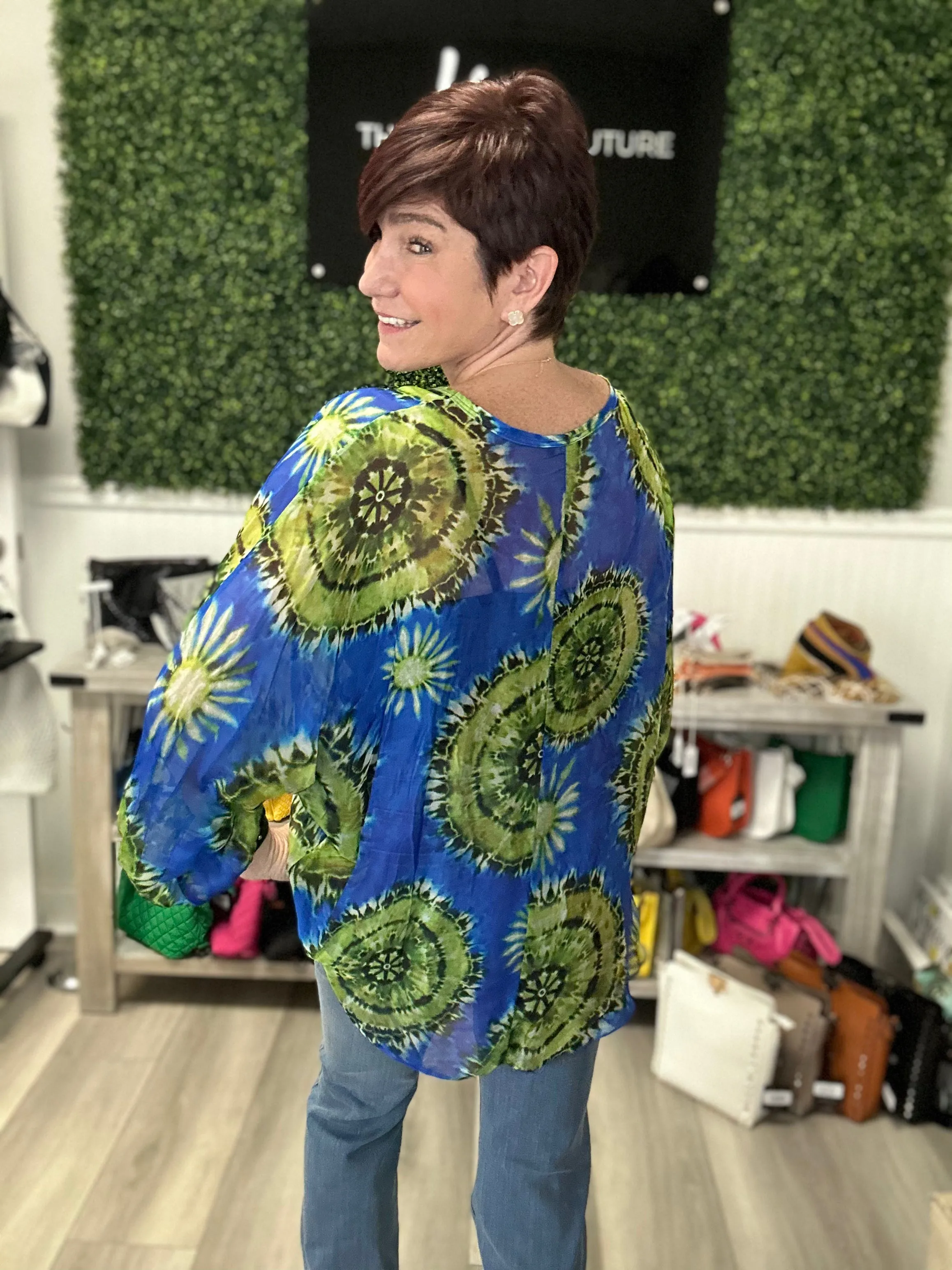 Silk Print Blouse