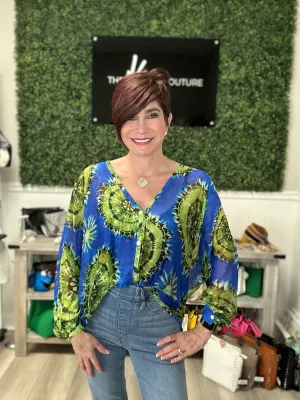 Silk Print Blouse