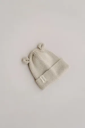 TEDDY KNIT BEANIE BEIGE