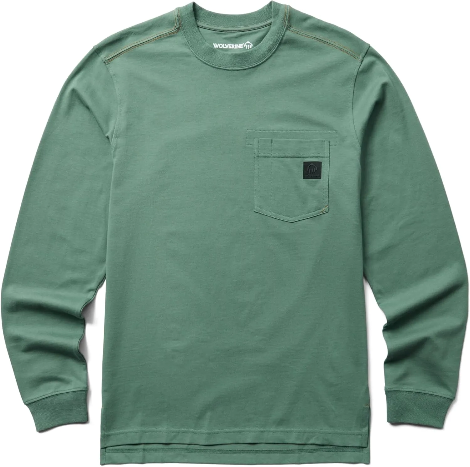 WOLVERINE Men's Guardian Cotton Long Sleeve Pocket Tee