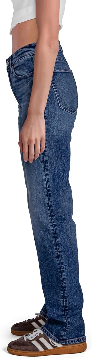 Women's Mid Rise Regular Straight Jeans Classic Pants
