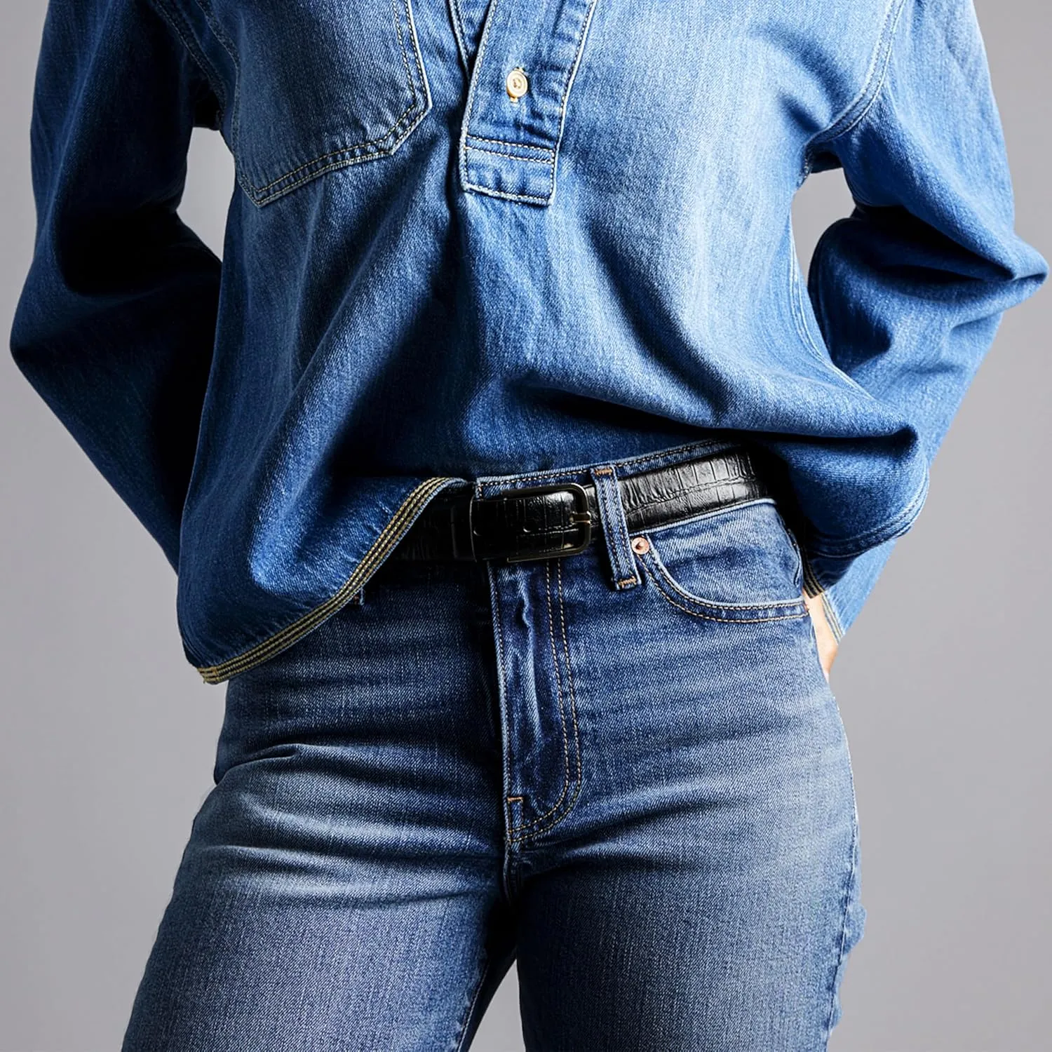 Women's Mid Rise Regular Straight Jeans Classic Pants